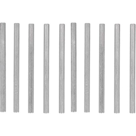 10 Stück lange Stangenmuttern, Sechskantkupplungen, gerade Stangenbefestigungen aus Edelstahl für Gobilda, Durchmesser 5 mm, 4102-0005-