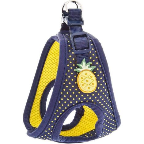 ANANAS Lätzchen Größe XS: Pettorina per cani traspirante e resistente con fantasia a pois modello Ananas