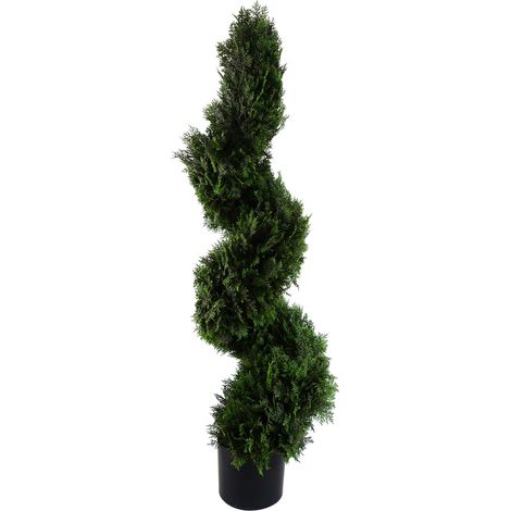 120cm Sprial Cedar Tree Artificial Topiary (1/3)