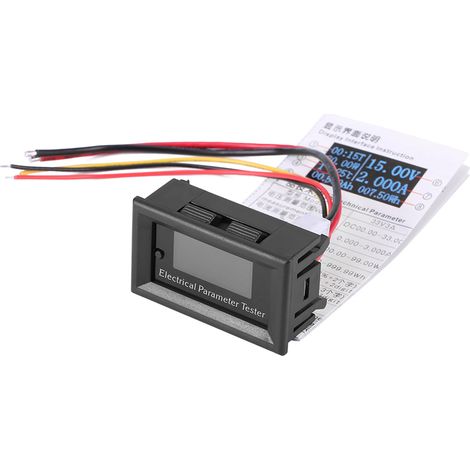 Testeur Électrique 7 en 1 OLED - Mesure Tension, Ampérage, Puissance, Énergie (33V/10A, Blanc) (1/5)