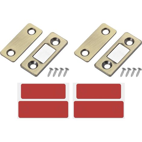 Juego de 2 cerraduras magnéticas para armarios, cajones y puertas correderas de cocina, color verde antiguo. (1/5)