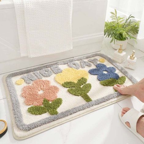 Paillasson pour Maison 50x80 cm "Jardin Magnifique" - Motif Décoratif Inspiré de la Nature pour une Entrée Accueillante
