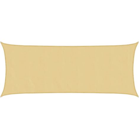 Vela Parasole Sabbia 4,5x2 m 100% Poliestere Oxford vidaXL