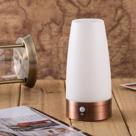 Kabellose LED-Nachtleuchte mit Bewegungssensor, batteriebetrieben, LED-Tischlampe für Kinderzimmer (1/5)