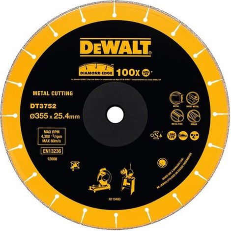 DeWalt DT3752-QZ Disco de Diamante Extreme para tronzadora