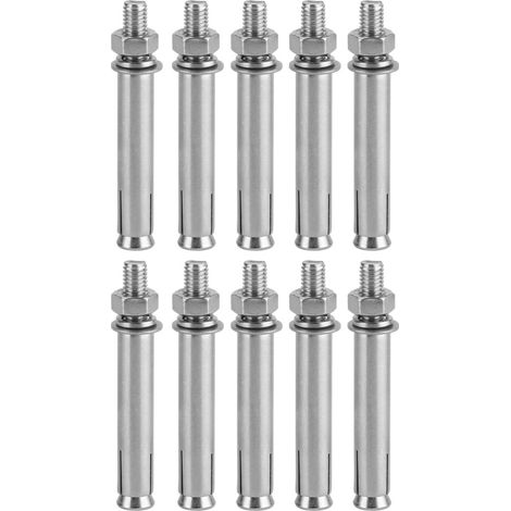 Lot de 10 vis d'expansion M8x80 en acier inoxydable 304, accessoire pour outil à main (1/5)