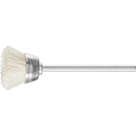 PFERD TOOLS Miniatur- Topfbürste TBU Ø18 mm Schaft-Ø2,34 mm weiße Schweineborste 10 Stk (1/4)