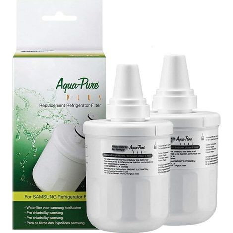 2 pièces compatibles avec filtre de réfrigérateur Samsung DA29-00003F Aqua-Pure Plus, compatible avec 3G, 3A, 3B, 3D DA97-06317A HAFCU1 WF289 WSS-1 WFC2201 HDX FMS-1 RWF1100A. (1/4)