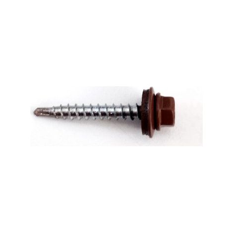 Viti autoperforanti per coperture marroni 4,8 x 35 - 100 pz.