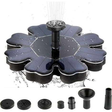 Fontaine à eau solaire 8 V 1,6 W Panneau solaire Dia170 mm (1/5)