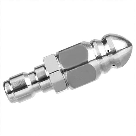 Égout jet buse acier inoxydable buse de débouchage buse tête 1 4Inch connecteur rapide 5000 PSI tuyau buse (1/5)