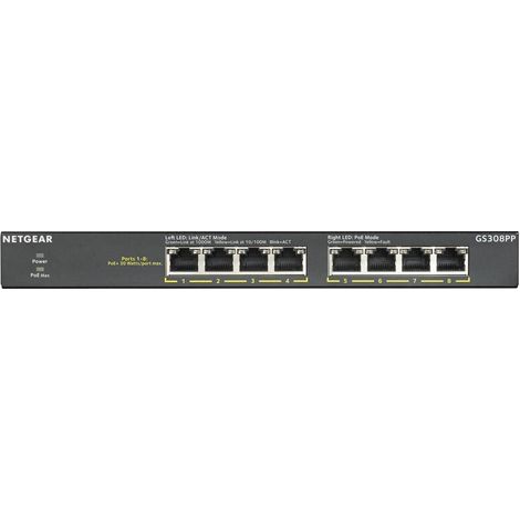Netgear GS308PP Switch 8 Puertos Gigabit
