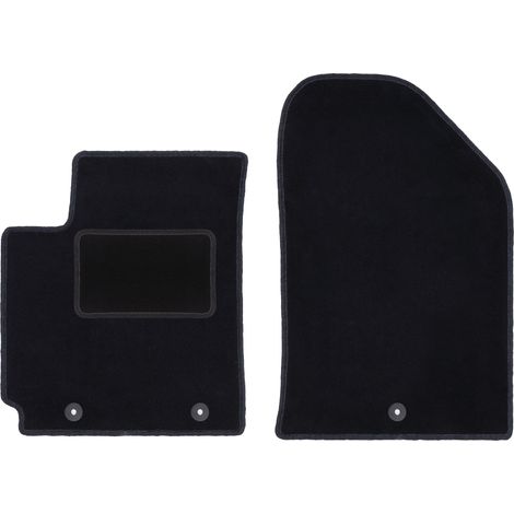 Tapis avant noirs pour : Kia Picanto II JE à hayon (2011-2017)