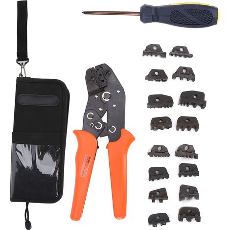 Terminal Crimp Pliers High Carbon Steel Handheld Stripper Crimping Tool Jaw Replacement Set