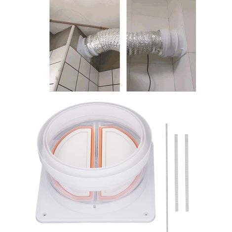 Clapet anti-retour des gaz de combustion, dispositif anti-refoulement pour salle de bain, clapet anti-retour pour hotte de cuisine en ABS (1/5)