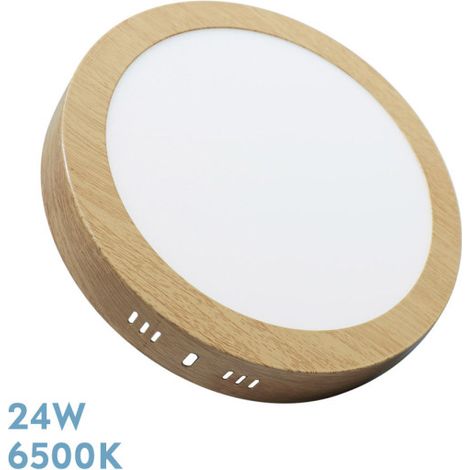 Downlight di superficie Thulita 24w 6500k Faggio 2160lm 2,8x28,5x28,5 Cm