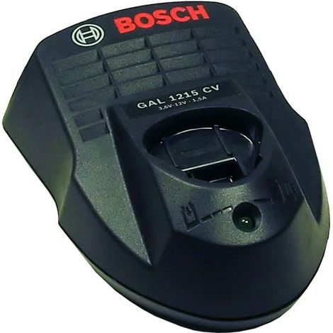 Bosch – Chargeur de pile 10,8V et 12V – GAL1215CV – Compatible avec batteries lithium-ion – Prise secteur 220-240V