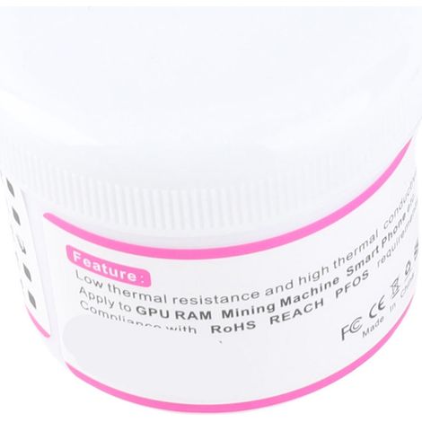 Pâte thermique composée graisse silicone bon isolement refroidissement HY204 pour CPU dissipateur (1/5)