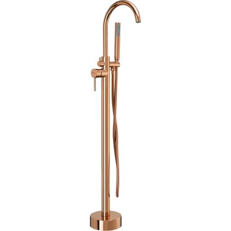 Rubinetto Per Vasca Da Bagno A Pavimento Rea Lungo Copper