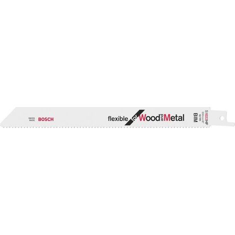 Lama alternativa Bosch S 1022 HF flessibile per legno e metallo - 100 pezzi