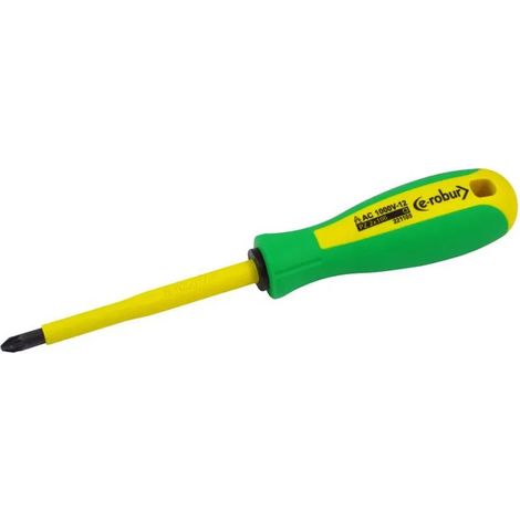 Destornillador e-robur pozidriv aislado 1000V 1x80mm
