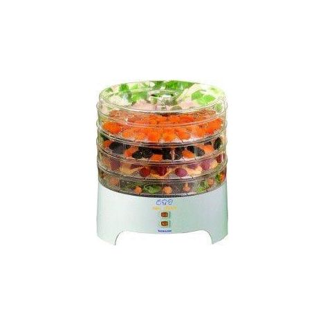 Niewiadow Lebensmittel-Dehydrator Weiß Kompakt 4 Gitter