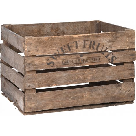 Cageot en bois - 42,3 x 51,1 x 30,1 cm - Marron - Livraison gratuite