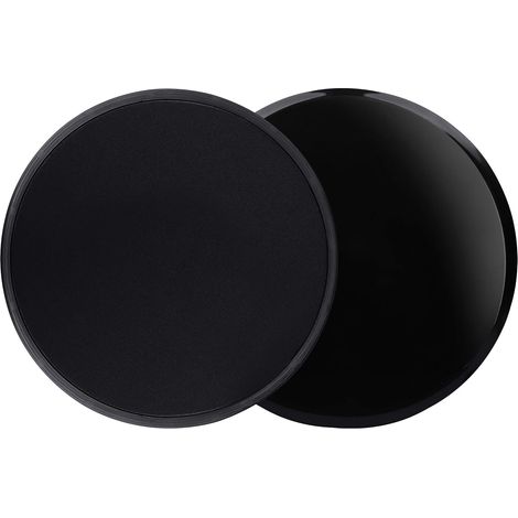 Disques De Glisse - Double Face Tissu/Plastique - Pour Exercices Abdominaux Pilates Planches Fentes - 2 Pièces (1/5)