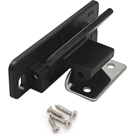 Loquet de tiroir pour camping-car, loquet de porte d'armoire, modification de quincaillerie, loquet de retenue de tiroir pour armoire, penderie, noir (1/5)