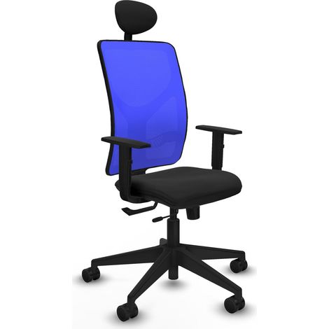 Silla de oficina piqueras y crespo Motilla negro cuero sintético (1/2)
