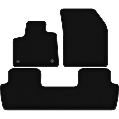 Tappetini BASIC in velluto nero per: Peugeot 5008 II GT line 5 posti (2017-2020) (1/5)