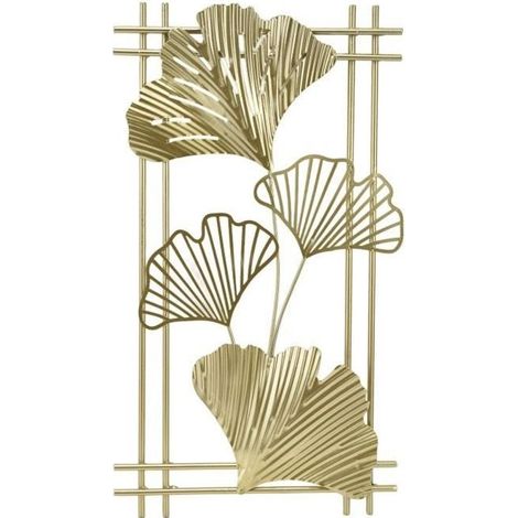 Tbest sculpture murale en feuille d'or Décoration murale en métal doré, décoration murale en feuille d'or, décoration d'art, (1/4)