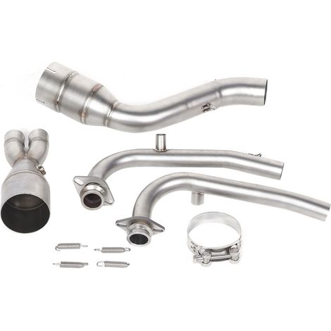 Pot d'échappement intermédiaire pour moto Yamaha Tmax530 (à partir de 2017) avec silencieux en acier inoxydable 304