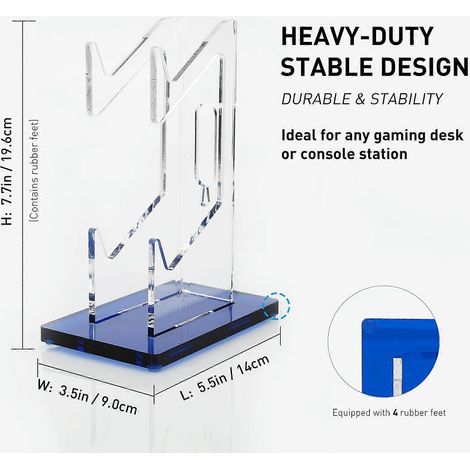 Support universel pour manettes de jeu, présentoir en acrylique cristal, support de manette pour Switch 4/3/XB/NVIDÉO (1/4)