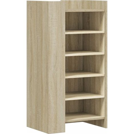 Zapatero mueble para entrada/pasillo/salón roble Sonoma 52 x 37,5 x 100 cm marrón 020021701 (1/5)