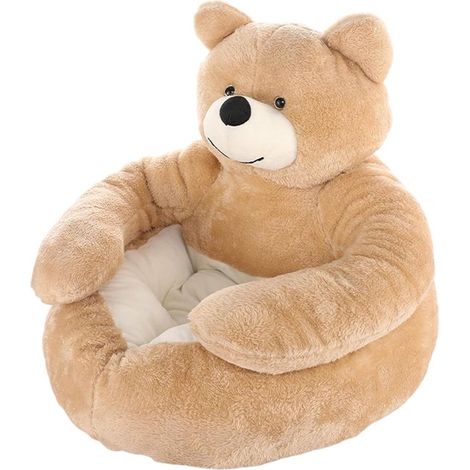 Lit pour Animaux Bear Hug – Nid Douillet en Forme d'Ours pour Chien et Chat, Coussin Moelleux et Confortable (1/5)