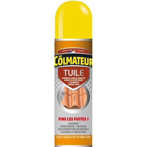 Colmateur tuile 405 ml – Spray bitumineux d'étanchéité pour fissures et craquelures – Joint flexible étanche – Dhaze
