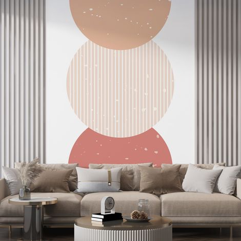 Stickers Arches Demi-Lunes et Rond - 82 x 130 cm - Adhésif MAT (1/3)