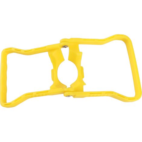 Anillo elevador ergonómico y antifatiga para bidones de agua, con doble asa, amarillo, para uso doméstico. (1/5)