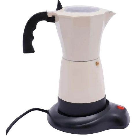Cafetière Moka, Infusion Efficace, Matériaux Durables, Beige (1/2)