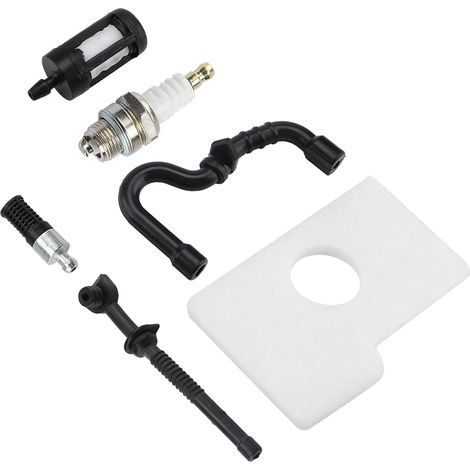 Kit filtre à air, à carburant et à huile et bougie d'allumage pour tronçonneuse Stihl 017 018 MS170 MS180 (1/5)