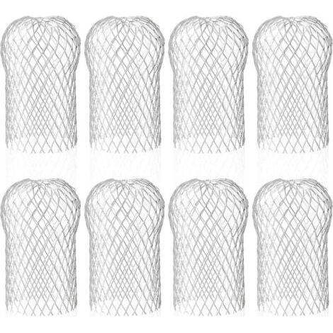 Lot de 8 Crapaudine de Gouttière en Aluminium, Filtres de Gouttière Flexible et Durable pour Maison Avant-toit Tuyau de Descente contre les Feuilles TRIMEC (1/5)