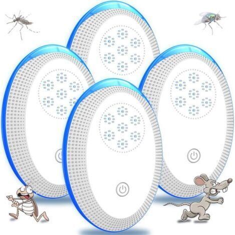 Anti Moustique Ultrason Prise, Ultrason Souris Mouche 4 Paquets, Appareil Repulsif Souris Efficace (1/4)