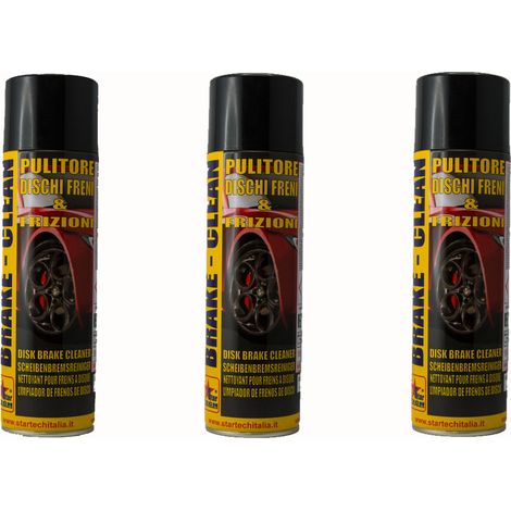 Star Tech Brake-Clean 500 ml: Pulitore Sgrassante Rapido per Freni - Confezione: 3 Pezzi