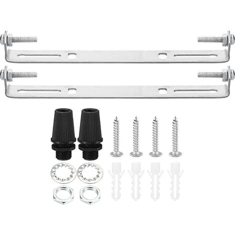 Support de Fixation Plafonnier 130mm avec Vis Rondelle Écrou (1/5)