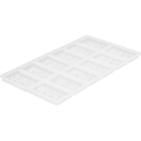 Moule en Silicone Souple Mois Anglais Chiffres Réutilisable Durable Démoulage Facile DIY 60‑738 (1/5)