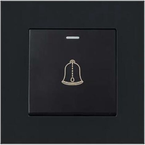 Bouton de sonnette extérieure sans fil étanche 220-250V – Matériau ignifuge et verre trempé – Diamètre 8,6 cm pour installation rapide (1/5)