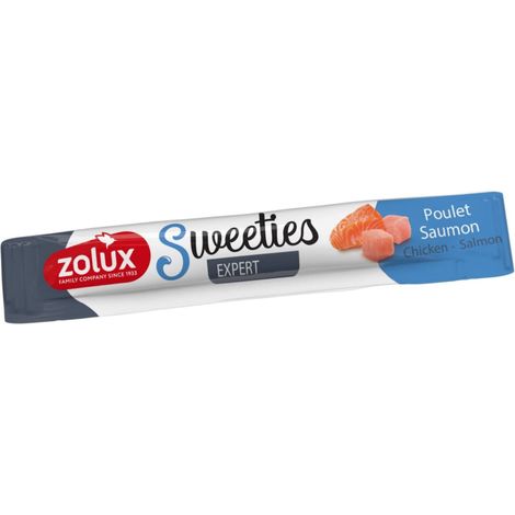 un Stick crème Poulet Saumon SWEETIES 14 g pour chien - zolux (1/2)