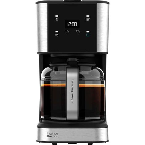 Cafetière filtre 1,5 L inox tactile programmable