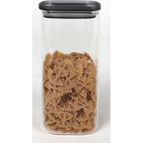8x Vorratsglas 1,6L Transparent Gefäße Boxen Behälter Aufbewahrung Müsli Nudeln (1/2)